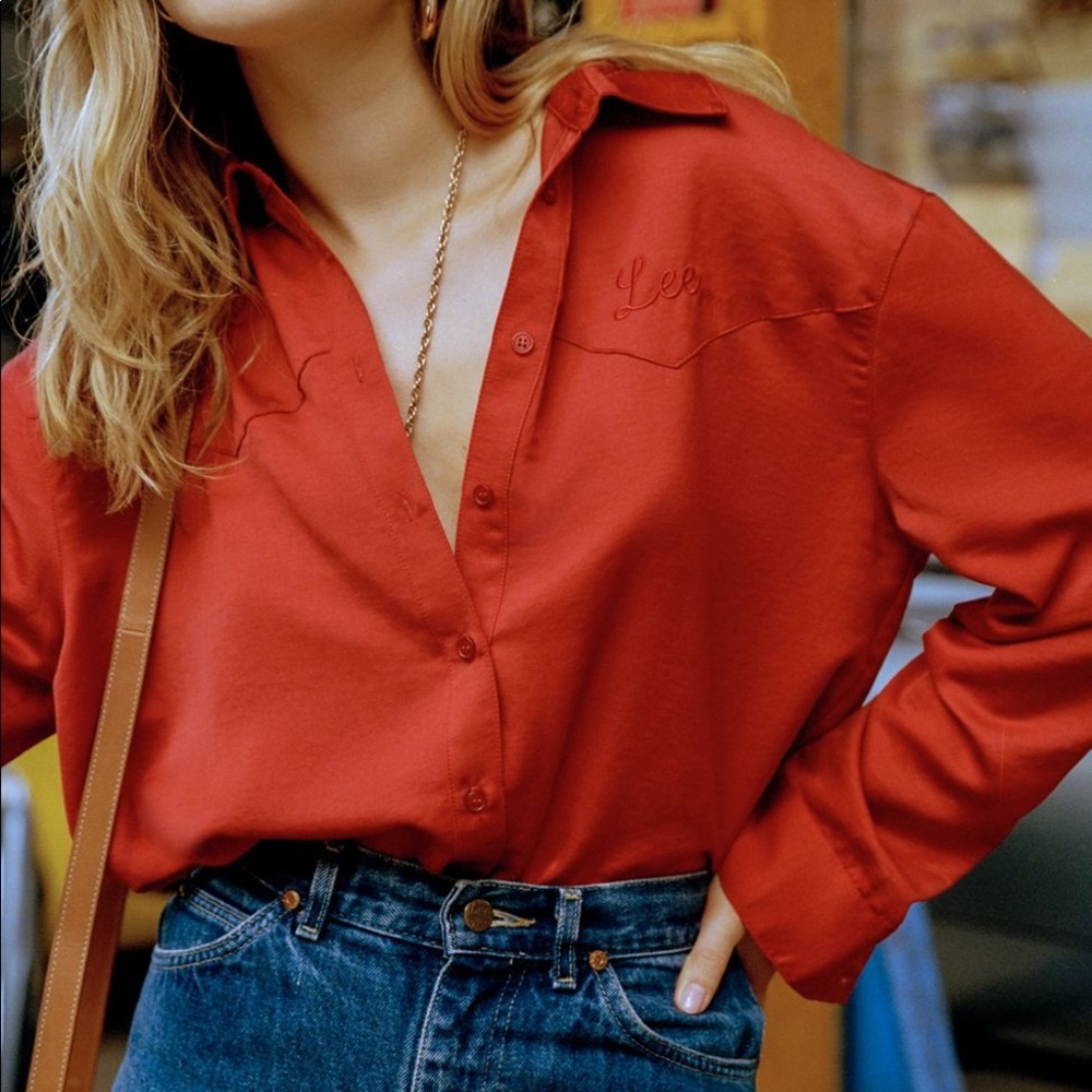 Lee cowboy button down shirt